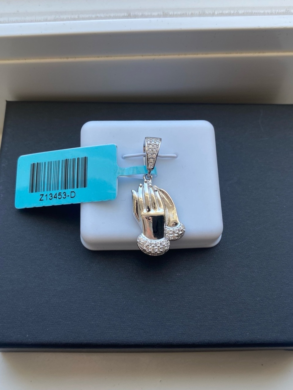 Sterling Silver Praying Hands Pendant